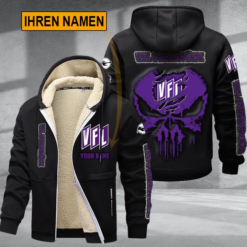 VfL Osnabrück – Individueller Name Neues Design Reißverschlussjacke VfL Osnabrück – Individueller Name Neues Design Reißverschlussjacke