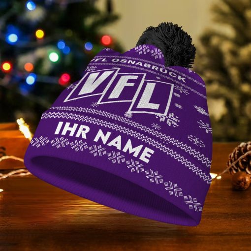 VfL Osnabrück Individueller Name Neue Version Weihnachtsmütze VfL Osnabrück Individueller Name Neue Version Weihnachtsmütze