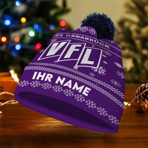 VfL Osnabrück Individueller Name Neue Version Weihnachtsmütze VfL Osnabrück Individueller Name Neue Version Weihnachtsmütze
