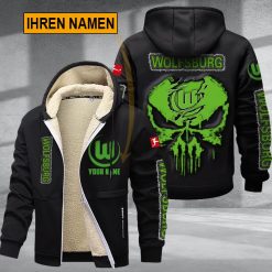 VfL Wolfsburg – Individueller Name Neues Design Reißverschlussjacke