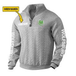 VfL Wolfsburg Fan Edition Strick-Sweatshirt – Individueller Name