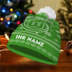 VfL Wolfsburg Individueller Name Neue Version Weihnachtsmütze