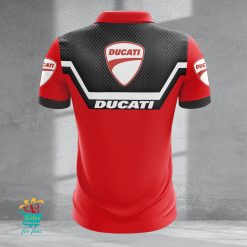 Ducati Individueller Name Neues Design Reißverschluss Poloshirt