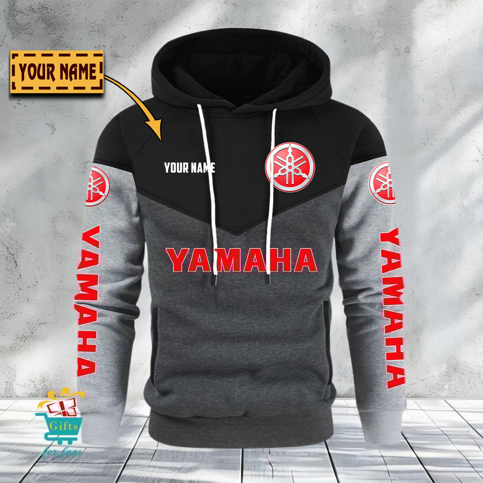 Yamaha Individueller Name Neuauflage Gemütlicher Hoodie Yamaha Individueller Name Neuauflage Gemütlicher Hoodie