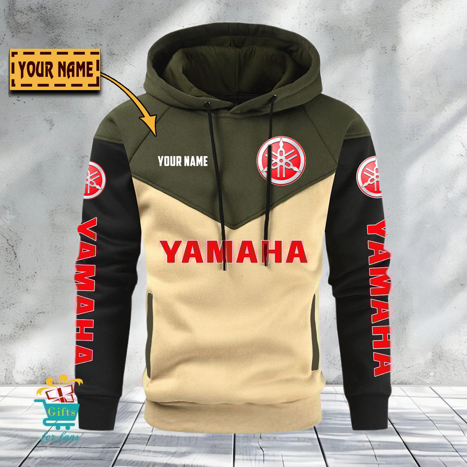 Yamaha Individueller Name Neuauflage Gemütlicher Hoodie Yamaha Individueller Name Neuauflage Gemütlicher Hoodie