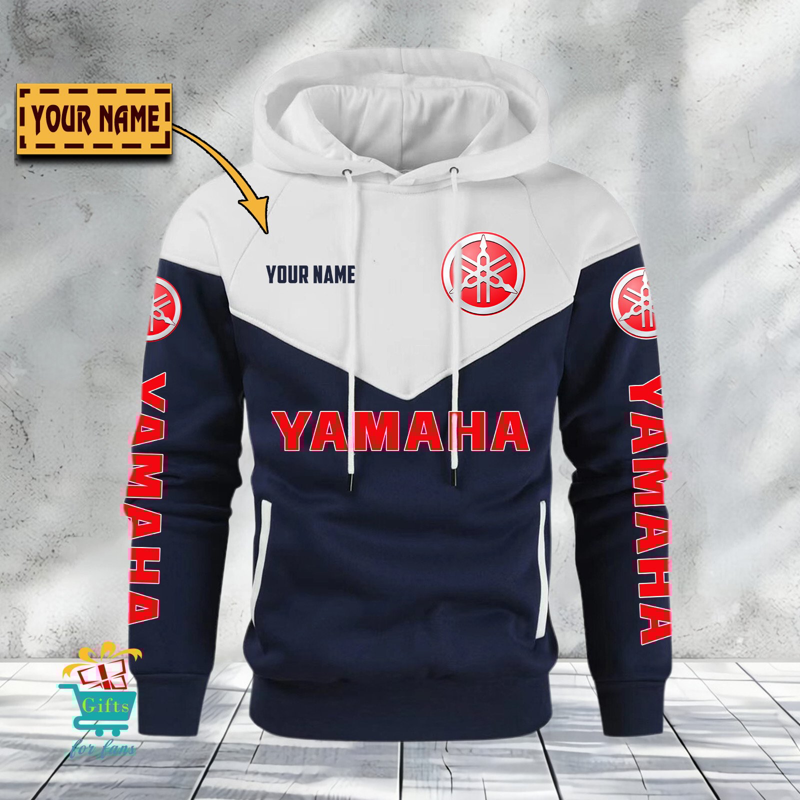 Yamaha Individueller Name Neuauflage Gemütlicher Hoodie Yamaha Individueller Name Neuauflage Gemütlicher Hoodie