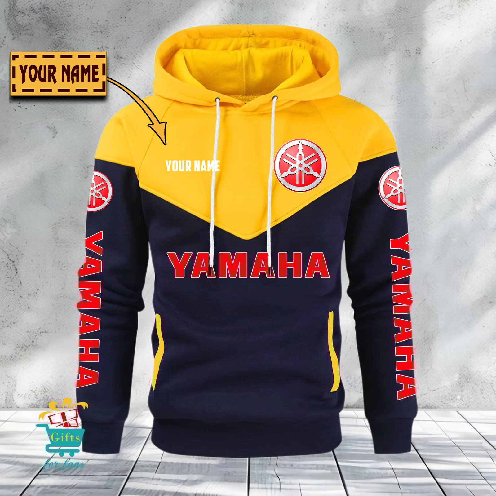 Yamaha Individueller Name Neuauflage Gemütlicher Hoodie Yamaha Individueller Name Neuauflage Gemütlicher Hoodie