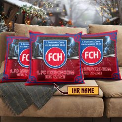 1. FC Heidenheim – Individueller Name im neuen Design, Kissen mit Füllung