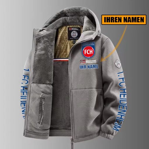 1. FC Heidenheim – Winter Zip Hoodie Neue Edition mit Ihrem Namen 1. FC Heidenheim – Winter Zip Hoodie Neue Edition mit Ihrem Namen