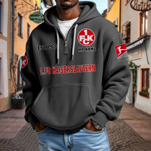 1. FC Kaiserslautern – Waffel-Hoodie neue Version mit Ihrem Namen 1. FC Kaiserslautern – Waffel-Hoodie neue Version mit Ihrem Namen