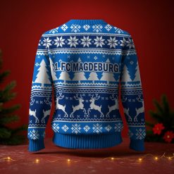 1. FC Magdeburg Fan Edition Weihnachtspullover im neuen Design