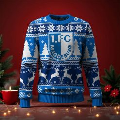1. FC Magdeburg Fan Edition Weihnachtspullover im neuen Design