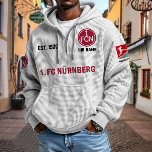 1. FC Nürnberg – Waffel-Hoodie neue Version mit Ihrem Namen 1. FC Nürnberg – Waffel-Hoodie neue Version mit Ihrem Namen
