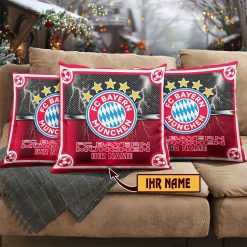 Bayern München – Individueller Name im neuen Design, Kissen mit Füllung