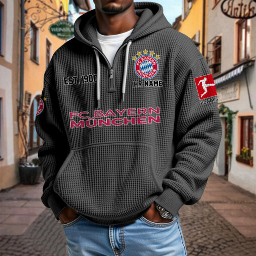 Bayern München – Waffel-Hoodie neue Version mit Ihrem Namen Bayern München – Waffel-Hoodie neue Version mit Ihrem Namen