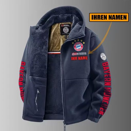 Bayern München – Winter Zip Hoodie Neue Edition mit Ihrem Namen Bayern München – Winter Zip Hoodie Neue Edition mit Ihrem Namen