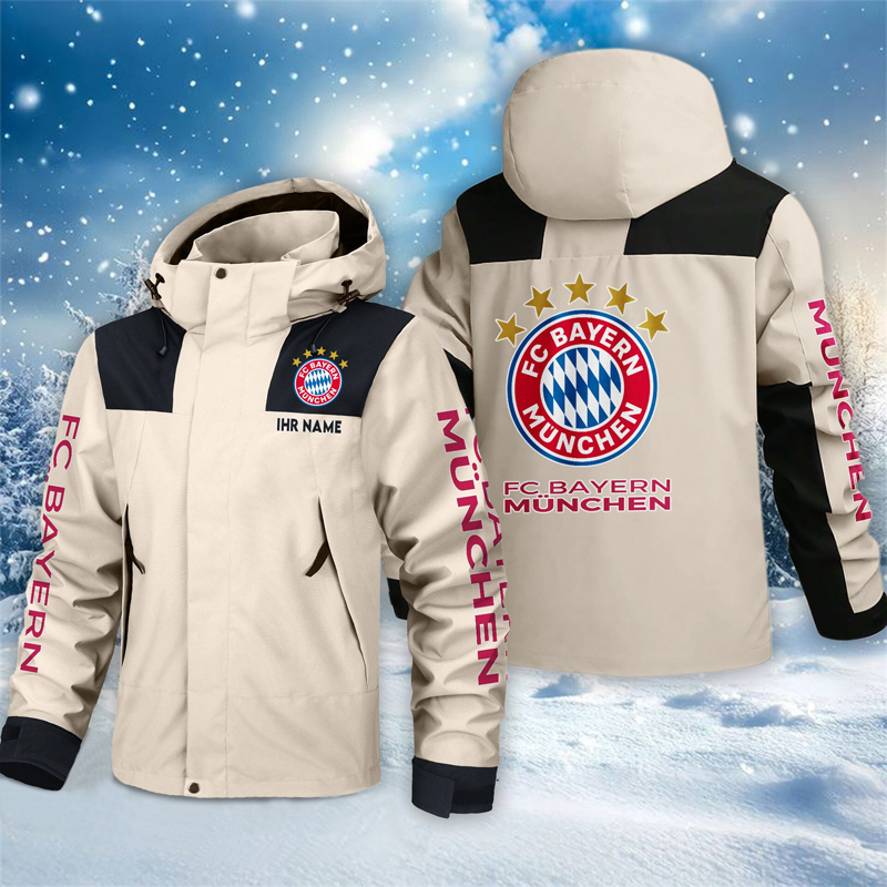 Bayern München – Outdoorjacke Sportlicher Stil mit Ihrem Namen Bayern München – Outdoorjacke Sportlicher Stil mit Ihrem Namen
