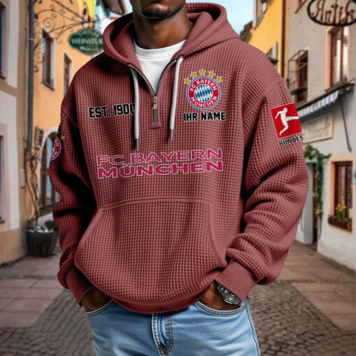 Bayern München – Waffel-Hoodie neue Version mit Ihrem Namen Bayern München – Waffel-Hoodie neue Version mit Ihrem Namen