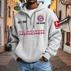 Bayern München – Waffel-Hoodie neue Version mit Ihrem Namen