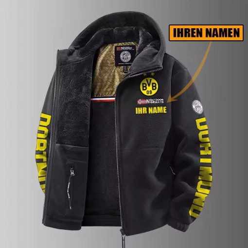 Borussia Dortmund – Winter Zip Hoodie Neue Edition mit Ihrem Namen Borussia Dortmund – Winter Zip Hoodie Neue Edition mit Ihrem Namen
