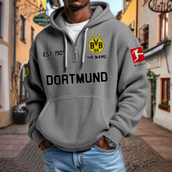 Borussia Dortmund – Waffel-Hoodie neue Version mit Ihrem Namen