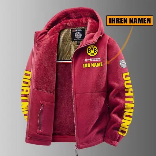 Borussia Dortmund – Winter Zip Hoodie Neue Edition mit Ihrem Namen Borussia Dortmund – Winter Zip Hoodie Neue Edition mit Ihrem Namen