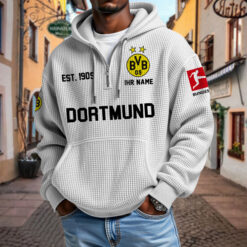 Borussia Dortmund – Waffel-Hoodie neue Version mit Ihrem Namen