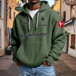 Borussia Mönchengladbach – Waffel-Hoodie neue Version mit Ihrem Namen