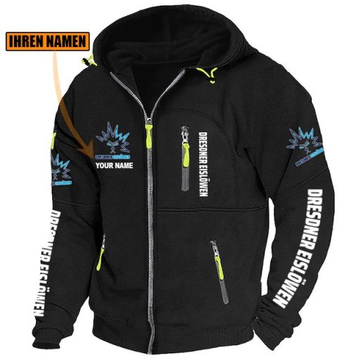 Dresdner Eislöwen Individueller Name Neue Version Zip-Up-Jacke Dresdner Eislöwen Individueller Name Neue Version Zip-Up-Jacke