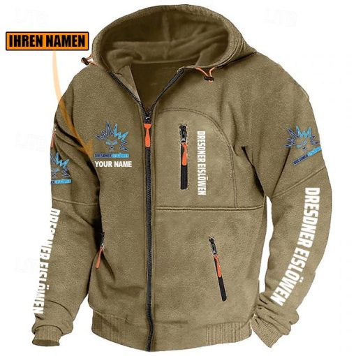 Dresdner Eislöwen Individueller Name Neue Version Zip-Up-Jacke Dresdner Eislöwen Individueller Name Neue Version Zip-Up-Jacke