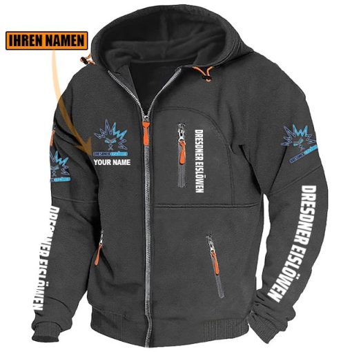 Dresdner Eislöwen Individueller Name Neue Version Zip-Up-Jacke Dresdner Eislöwen Individueller Name Neue Version Zip-Up-Jacke
