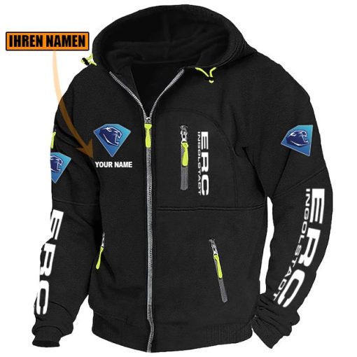 ERC Ingolstadt Individueller Name Neue Version Zip-Up-Jacke ERC Ingolstadt Individueller Name Neue Version Zip-Up-Jacke