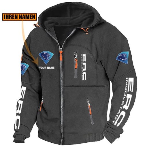 ERC Ingolstadt Individueller Name Neue Version Zip-Up-Jacke ERC Ingolstadt Individueller Name Neue Version Zip-Up-Jacke