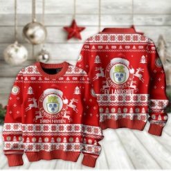 EV Landshut Fan Edition Weihnachtspullover im neuen Design – Individueller Name