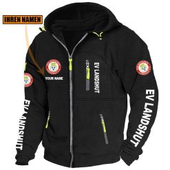 EV Landshut Individueller Name Neue Version Zip-Up-Jacke