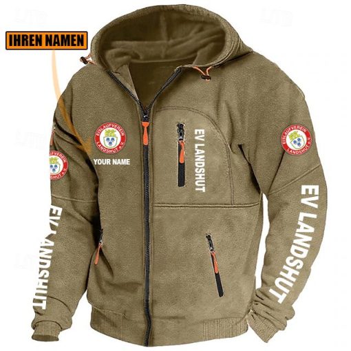 EV Landshut Individueller Name Neue Version Zip-Up-Jacke EV Landshut Individueller Name Neue Version Zip-Up-Jacke
