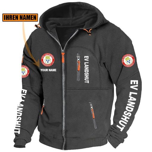 EV Landshut Individueller Name Neue Version Zip-Up-Jacke EV Landshut Individueller Name Neue Version Zip-Up-Jacke