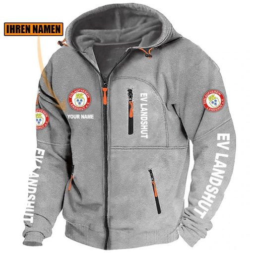 EV Landshut Individueller Name Neue Version Zip-Up-Jacke EV Landshut Individueller Name Neue Version Zip-Up-Jacke