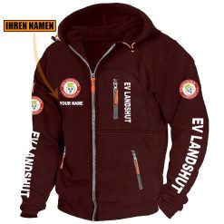 EV Landshut Individueller Name Neue Version Zip-Up-Jacke
