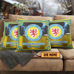 Eintracht Braunschweig – Individueller Name im neuen Design, Kissen mit Füllung