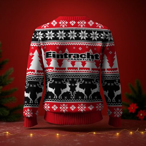 Eintracht Frankfurt Fan Edition Weihnachtspullover im neuen Design Eintracht Frankfurt Fan Edition Weihnachtspullover im neuen Design