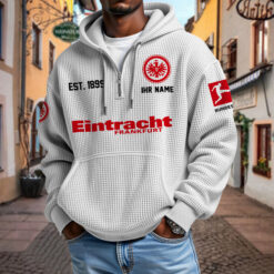 Eintracht Frankfurt – Waffel-Hoodie neue Version mit Ihrem Namen