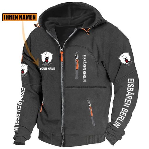 Eisbären Berlin Individueller Name Neue Version Zip-Up-Jacke Eisbären Berlin Individueller Name Neue Version Zip-Up-Jacke