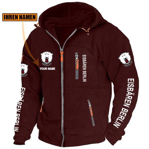 Eisbären Berlin Individueller Name Neue Version Zip-Up-Jacke Eisbären Berlin Individueller Name Neue Version Zip-Up-Jacke