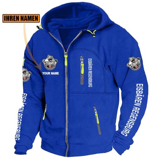 Eisbären Regensburg Individueller Name Neue Version Zip-Up-Jacke Eisbären Regensburg Individueller Name Neue Version Zip-Up-Jacke