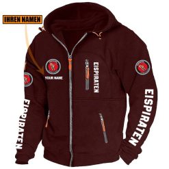 Eispiraten Crimmitschau Individueller Name Neue Version Zip-Up-Jacke
