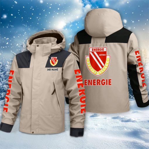 Energie Cottbus – Outdoorjacke Sportlicher Stil mit Ihrem Namen Energie Cottbus – Outdoorjacke Sportlicher Stil mit Ihrem Namen