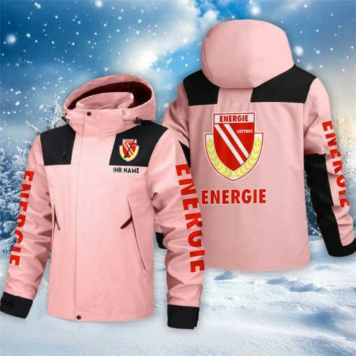 Energie Cottbus – Outdoorjacke Sportlicher Stil mit Ihrem Namen Energie Cottbus – Outdoorjacke Sportlicher Stil mit Ihrem Namen