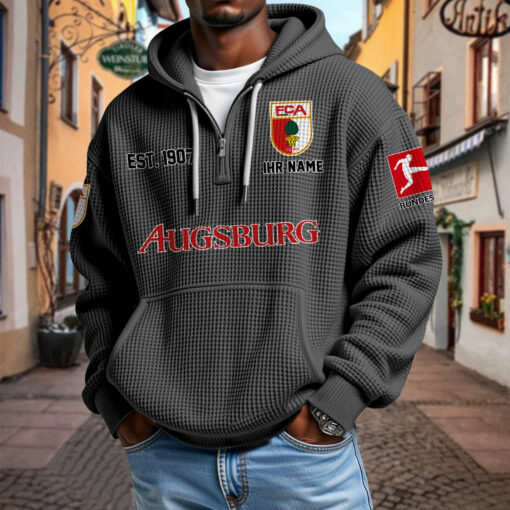 FC Augsburg – Waffel-Hoodie neue Version mit Ihrem Namen FC Augsburg – Waffel-Hoodie neue Version mit Ihrem Namen