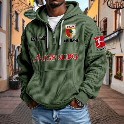 FC Augsburg – Waffel-Hoodie neue Version mit Ihrem Namen FC Augsburg – Waffel-Hoodie neue Version mit Ihrem Namen